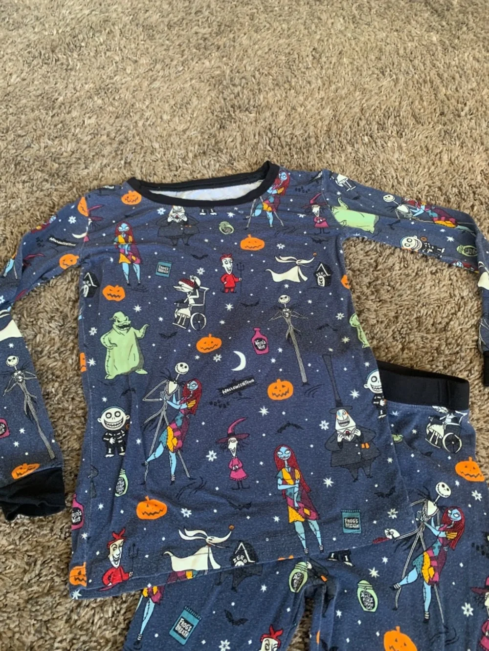 Disney Little Sleepies Spooky Nightmare before Christmas Bamboo Pajamas Sz.5/6